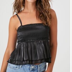 Ruffled flounce cami